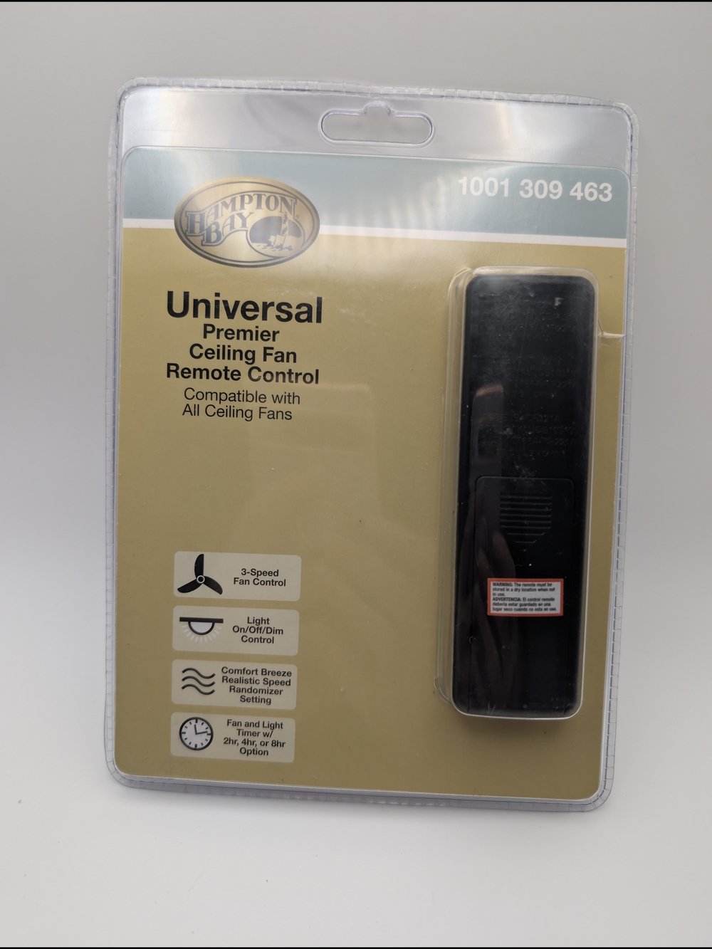 Hampton Bay Universal Premier Ceiling Fan Remote  Control ONLY 1001 309 463
